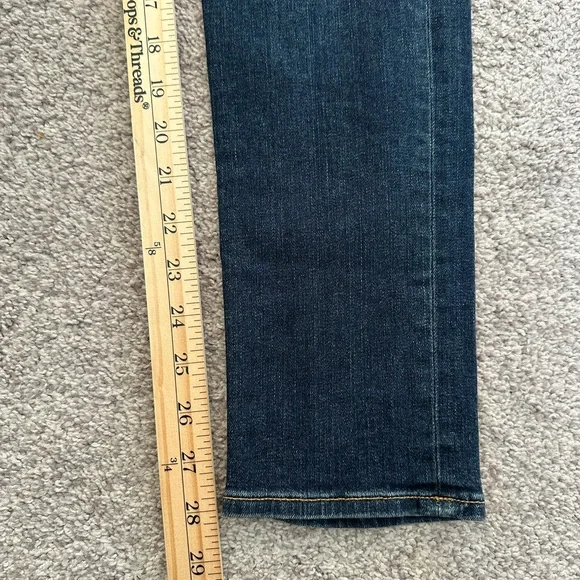 Rag & Bone Womens Slim Skinny Jeans Blue Pockets Dark Wash Mid Rise Denim 32 - Picture 7 of 8